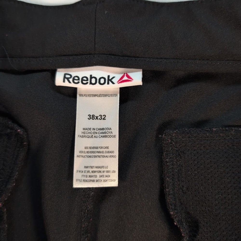 Reebok Mens Performance Pants Black 38x32 Golf Stretch Athletic - Picture 4 of 7
